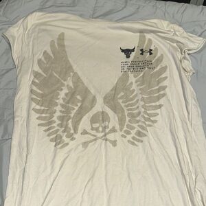 Under Armour White Short Sleeve Tee with Vintage Graphic